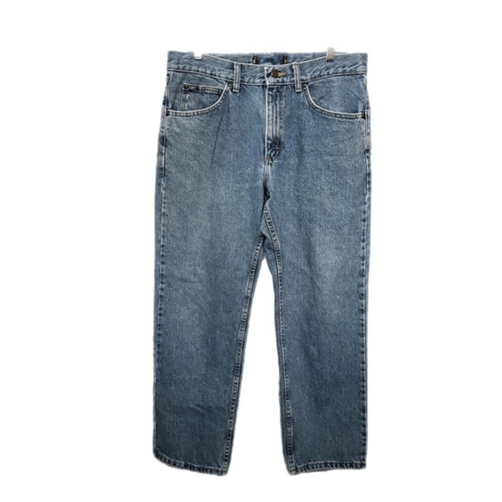 Lee Straight Leg Relaxed Fit Blue Jeans Size 34x29